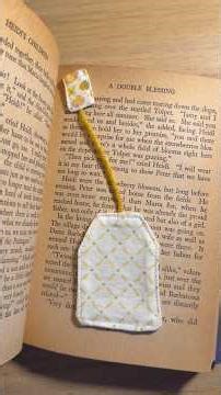 Sewing idea | sewing a teabag bookmark #sewingideas #sewing ￼￼