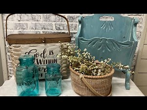 Upcycled Magazine rack and Baskets