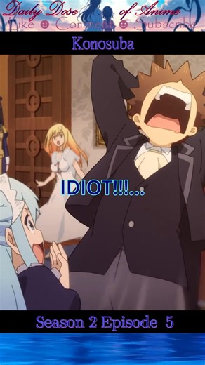 Konosuba - Aqua never fails to create chaos 😂 #anime #animeedit