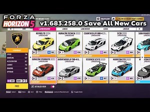 Forza Horizon 5 Save v1.683.258.0 All Cars