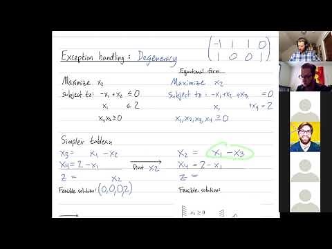 Linear Programming 19: The simplex method - Degeneracy