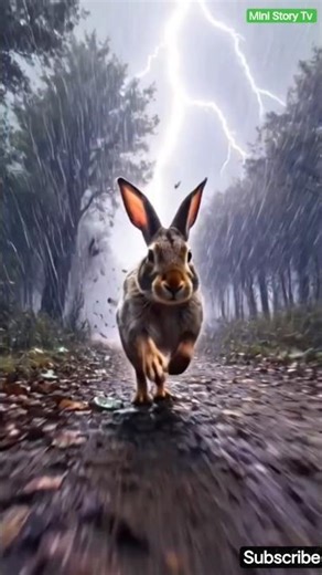 poor rabbit 😭🐰🐰|| rainy day #shortvideo #trending #rabbit