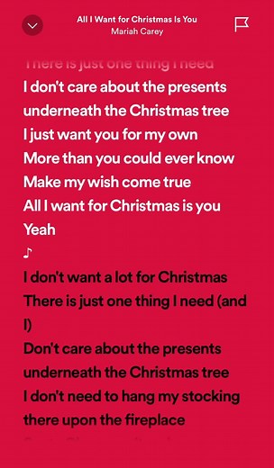 Mariah Carey All I Want for Christmas is You Lyrics