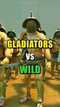 Which animal can defeat 100 gladiators? 🤔 #uebs2 #battlesimulatorgamer