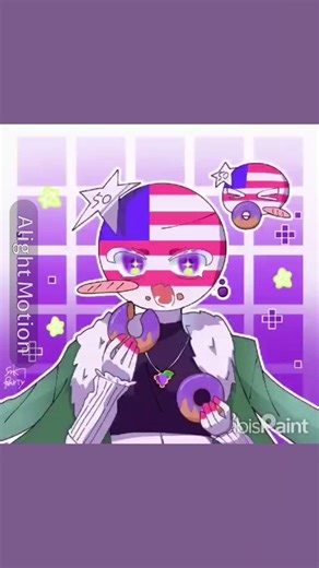🍇🍩⭐#countryhumans #カントリーヒューマンズ #カンヒュ #イラスト # イラストメイキング#illustration