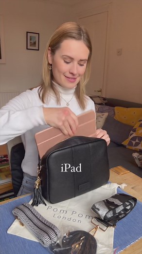 3.9K views · 40 reactions | Have you checked out our new City Plus bag yet?  It's your favourite Pom Pom London bag - but bigger!  https://pompomlondon.com/collections/bags/products/copy-of-pom-pom-london-city-bag-black #PomPomLondon #CityPlusHandbag | Pom Pom London | Facebook