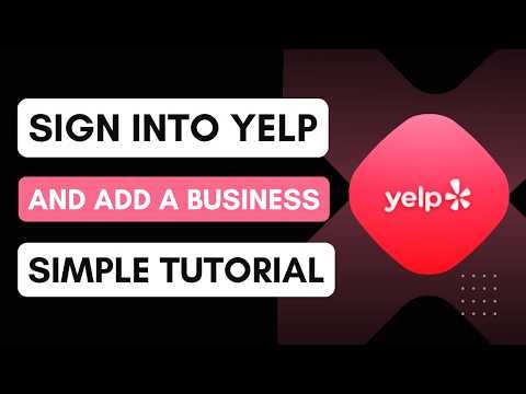 Yelp: How to sign into Yelp and add a business