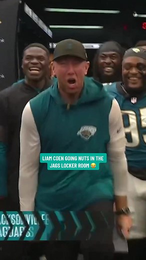 Liam Coen Celebrates in Jaguars Locker Room