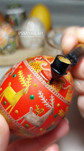 Enjoy the process of making pysanky! Love this design and vibrant colors ☀️ #pysanky #eastereggs #folkart #artwork #lineart #handpainted #crafts | Pysanka Art