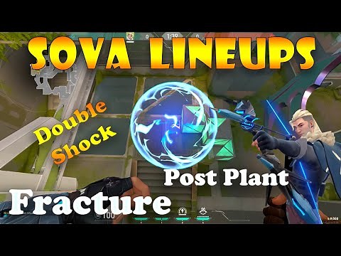 Valorant Top 15 sova post plant double shock dart lineups for Fracture | sova fracture lineups