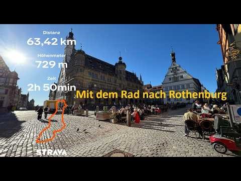 Mit dem Rad nach Rothenburg ob der Tauber