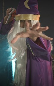 Add some wizarding magic to your look this Halloween, with just the flick of your wand! 🧙‍♂️ Shop the look > https://www.joke.co.uk/products/mens-classic-wizard-costume | Jokers' Masquerade Fancy Dress