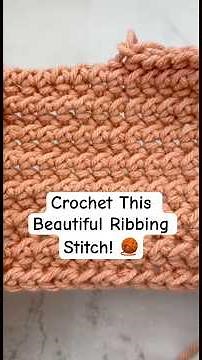 Learn the Yarn Over Slip Stitch: Easy, stretchy, textured crochet stitch! Quick crochet tutorial 🧶✨