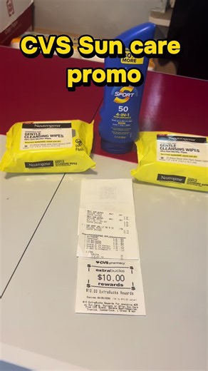 super easy cvs deal on sun care products follow for more deals #cvs #cvscouponing #coupons #deals