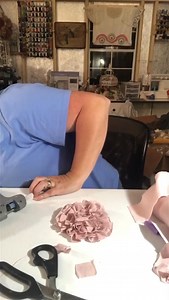 4.8K views · 44 reactions | Fabric Ruffle Flower Part 19 | Susie’s Simply Handmade | Facebook