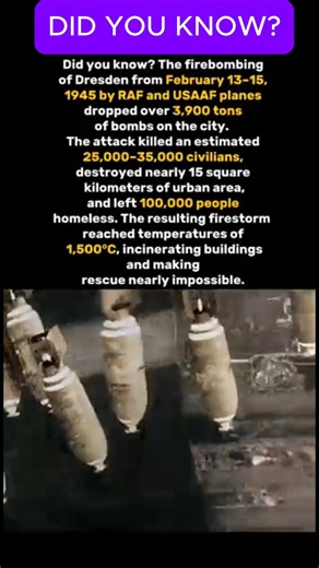 Allied forces destroyed the city of Dresden with aerial bombardment #history #war #ww2 #shortsreels | Declassified Archives