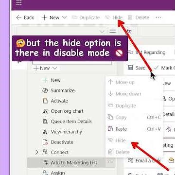 How to Hide Buttons in Model-Driven Power Apps || Dynamics 365 (Command Bar