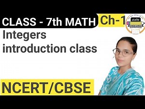 Class -7th math ch.-1 integers introduction class