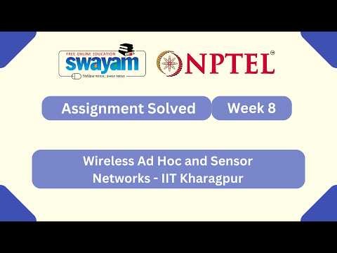 Wireless Ad Hoc and Sensor Networks Week 8 | NPTEL ANSWERS 2026 #nptel2026 #myswayam #nptel