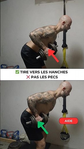 Corrige ton ROWING HALTÈRES en 5 secondes ❌✅