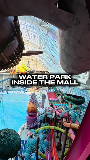 73K views · 25K reactions | A Waterpark Inside The Mall?! 勞 #dreamworks #waterpark #waterparks #americandreammall #americandream #rollercoaster #rollercoasters #montañarusa | Deezy Rides | Facebook