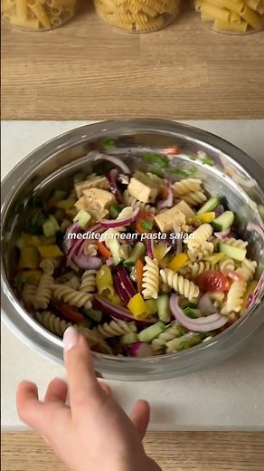 Mediterranean pasta salad!!