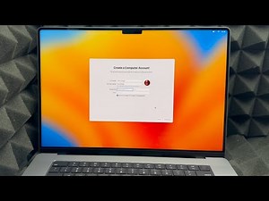 How to Create a Computer Account on MacBook Pro M2 during set up