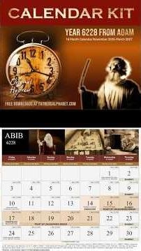 Free Calendar - Year 6228 from Adam (2026/2027) #fatherscalendar #enochcalendar #364dayyear
