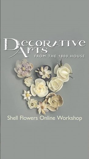 Shell Flowers Online Workshop from the Nantucket Historical Association #ackhistory