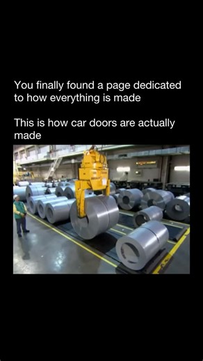 How Everything Is Made on Instagram: "Car doors may look simple from the outside, but they’re built through a highly engineered, multi-step manufacturing process focused on safety, strength, and precision. It begins with large sheets of steel or aluminum that are shaped using massive stamping presses, forming the outer skin and inner structural panel. These pieces are trimmed, reinforced, and welded together to create a rigid frame designed to absorb impact during a collision. Inside the door, m