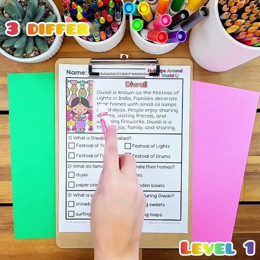 Holidays Around the World Reading Comprehension Passages and Questions #readingcomprehension