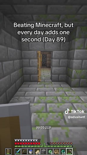 Beating Minecraft: Adding 1 Second Every Day (Day 89)