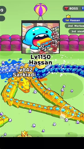 Snake Clash Boss Fight 🥵 #snakeclash #gaming #viralshorts