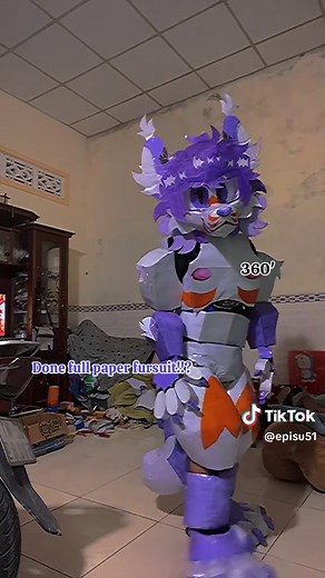 Creating a Full Paper Fursuit for Costume Design