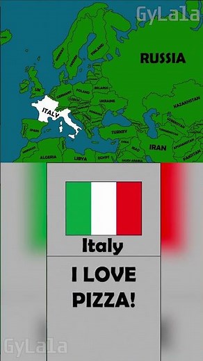 Italy in a Nutshell #map #countryballs #funny 1