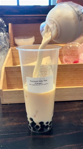 Not your typical coconut drink! Our Coconut Milk Tea is rich, silky smooth, and bursting with coconut flavor. A sweet and creamy favorite loved by our loyal customers.