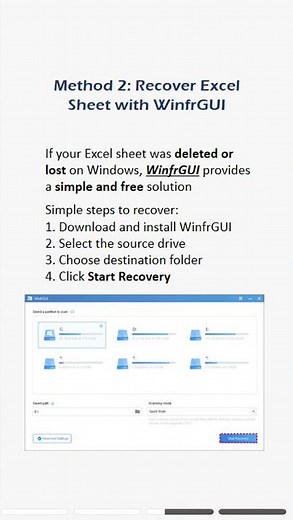 Lost or corrupted Excel files? 📊 Don’t panic! #excel