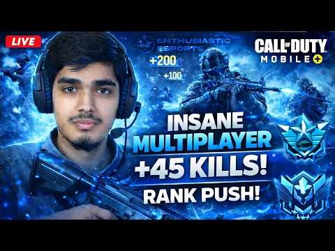 LIVE: 45+ KILLS RANK PUSH 😱 | Road to Legendary | COD Mobile Multiplayer