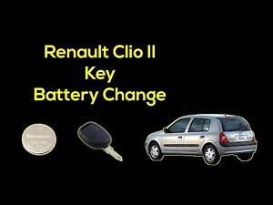 Renault Clio II key battery change 4K