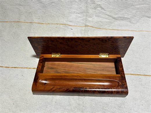 Elegant Desk Organizer. Handmade Thuya Wood Pen Holder. - Etsy New Zealand