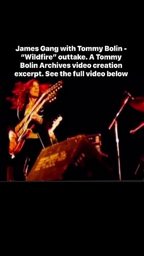 James Gang with Tommy Bolin - “Wildfire” outtake. A Tommy Bolin Archives video creation - see the full video below 👇👇 | Tommy Bolin Archives