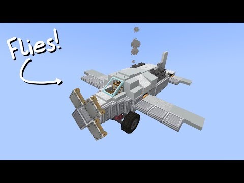 I built a WORKING PLANE in the CREATE MOD