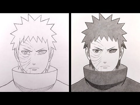 How to Draw Obito Uchiha - Naruto