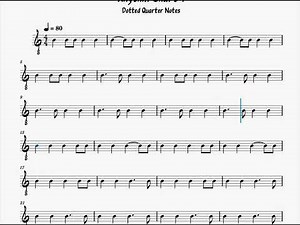 Rhythm Chart 9 - Dotted Quarter Notes (Guided Practice)