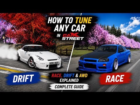 How to Tune ANY Car in CarX Street | Race, Drift & AWD Explained | Complete Guide
