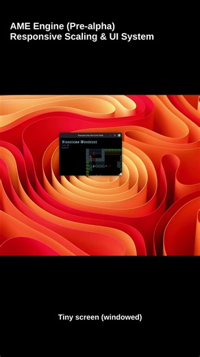 Game devs: get Responsive Scaling & UI System with AME Engine