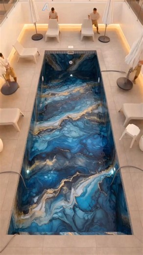 From Dirty Concrete to Liquid Glass Pool 😱✨ #design #pool #viralvideo #viral shorts