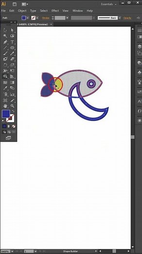 How To Make a Fish Logo Design in Illustrator 2025 #logo