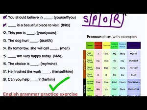 Pronoun Exercise | Types of pronouns | English Grammar Practice Exercise