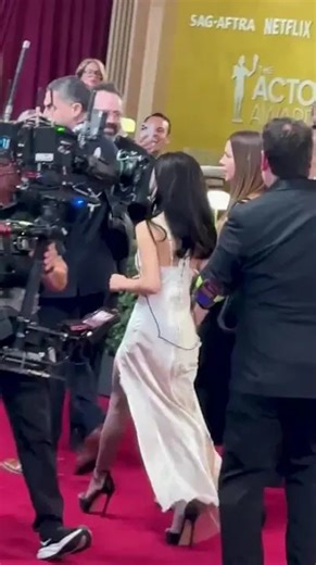 Jenna Ortega delivers lacy slip dress moment at Actor Awards